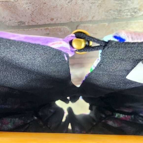 WAYF Spring Floral Long Sleeve Flutter All Over Mini Dress Size S - Picture 9 of 11